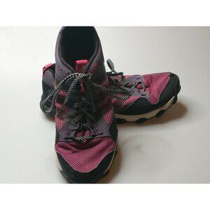 Adidas Women Shoe Kanadia TR 7 Size 9.5 Black Purple Running Sneaker Pre Owned